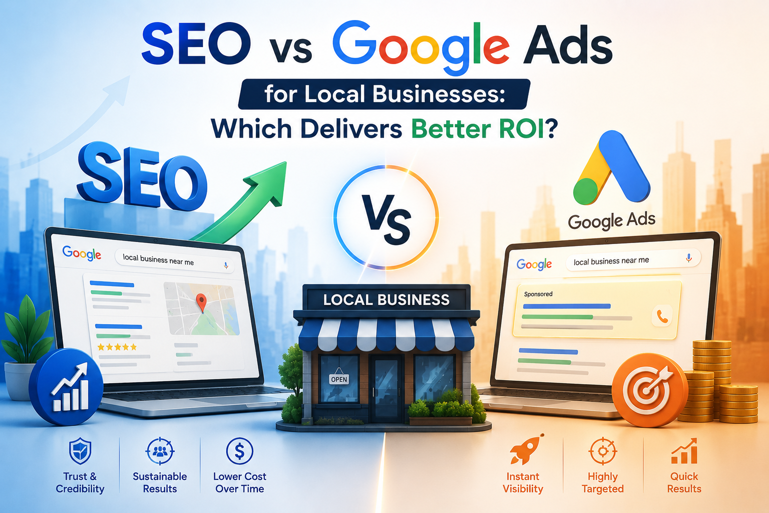 SEO vs Google Ads for Local Businesses